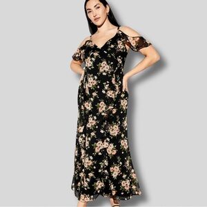 The Occasion by Old Navy NWOT Floral Off Shoulder Chiffon Maxi Dress